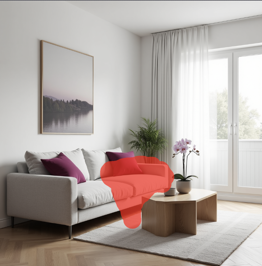 Virtual Staging -esimerkki