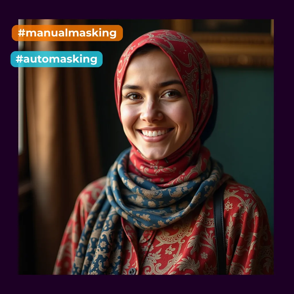 RogerApp.ai Image Editor - Use Automasking and Manual masking to get the final edit